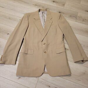 Vtg Hickmen Freeman Boardroom Collection Wallach's Blazer Suit Jacket 38R READ
